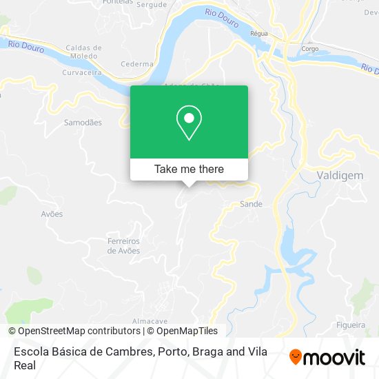 Escola Básica de Cambres map
