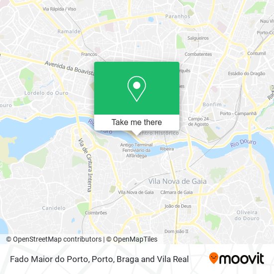 Fado Maior do Porto map