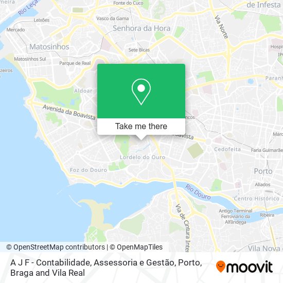 A J F - Contabilidade, Assessoria e Gestão map