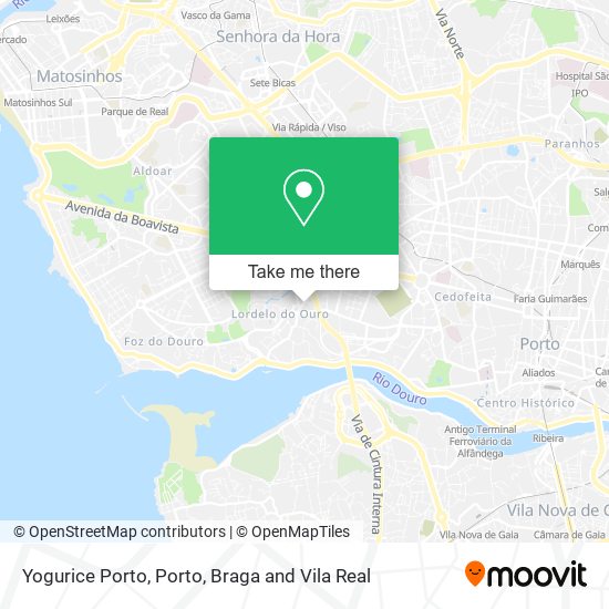 Yogurice Porto mapa