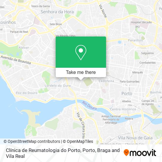 Clínica de Reumatologia do Porto map
