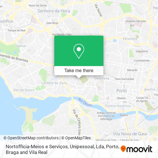 Nortoffícia-Meios e Serviços, Unipessoal, Lda mapa