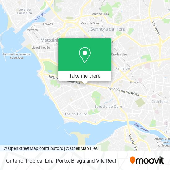 Critério Tropical Lda mapa