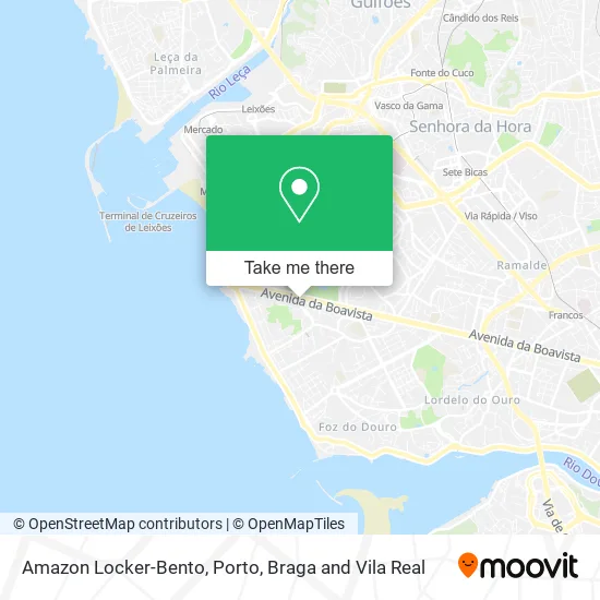 Amazon Locker-Bento map