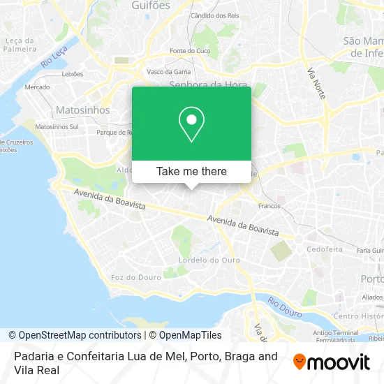 Padaria e Confeitaria Lua de Mel map