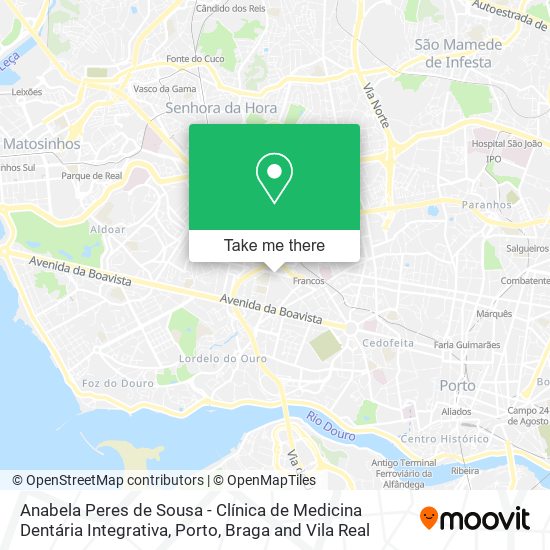 Anabela Peres de Sousa - Clínica de Medicina Dentária Integrativa mapa