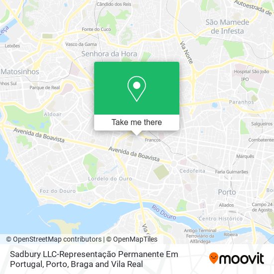 Sadbury LLC-Representação Permanente Em Portugal map