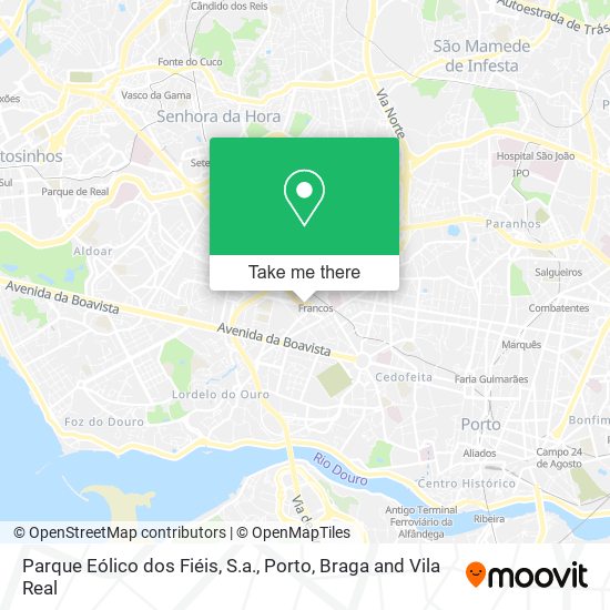 Parque Eólico dos Fiéis, S.a. map