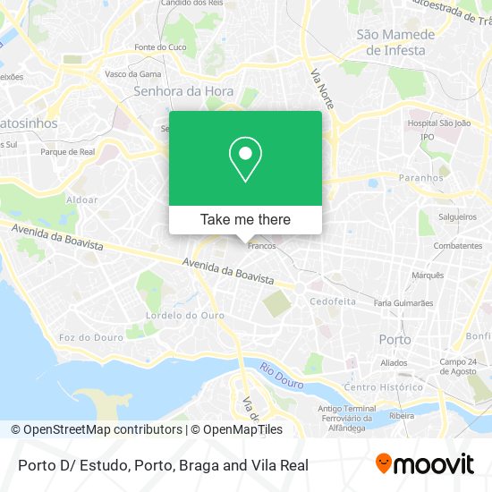 Porto D/ Estudo map