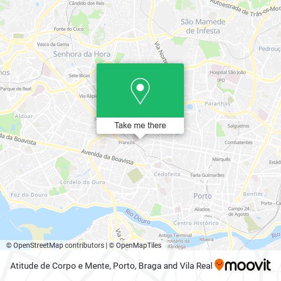 Atitude de Corpo e Mente mapa