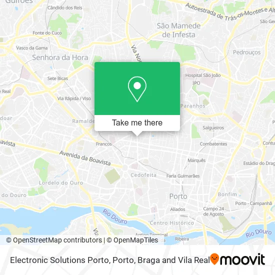 Electronic Solutions Porto map
