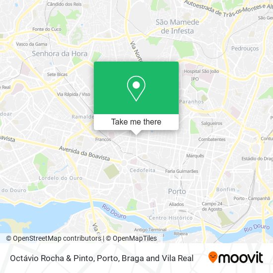 Octávio Rocha & Pinto map