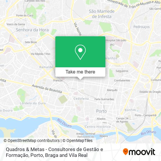 Quadros & Metas - Consultores de Gestão e Formação map