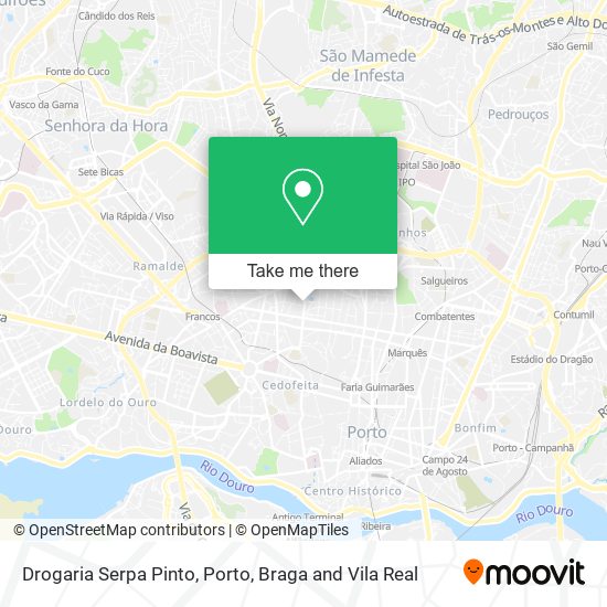 Drogaria Serpa Pinto mapa