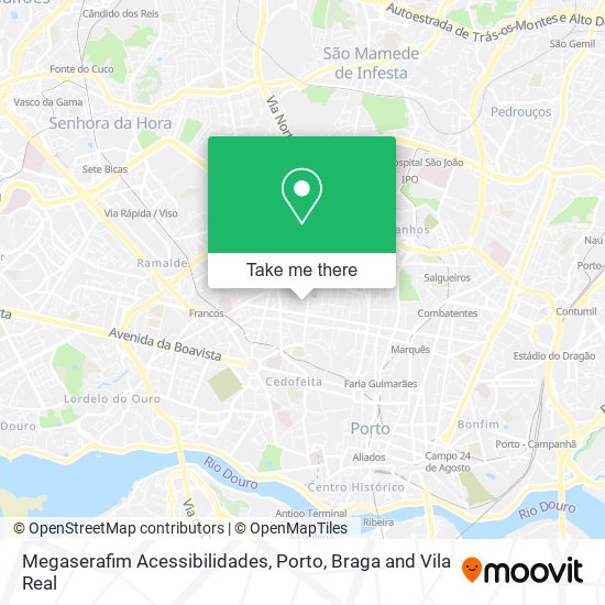 Megaserafim Acessibilidades map