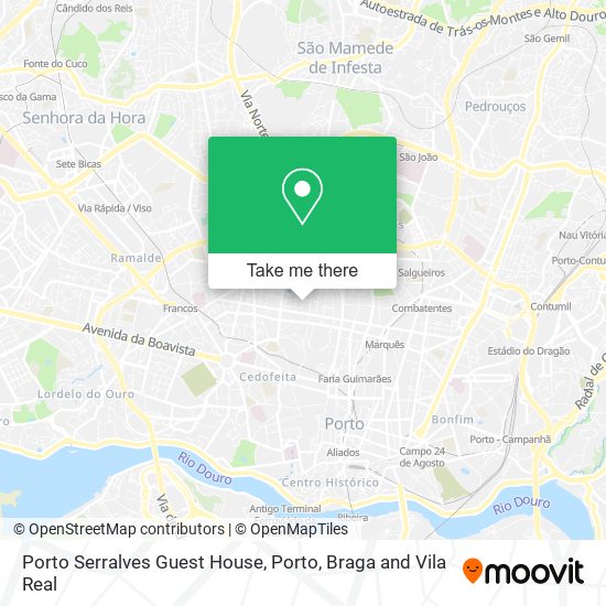 Porto Serralves Guest House mapa