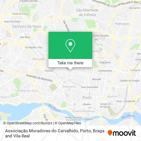 Associação Moradores do Carvalhido map