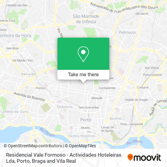 Residencial Vale Formoso - Actividades Hoteleiras Lda mapa