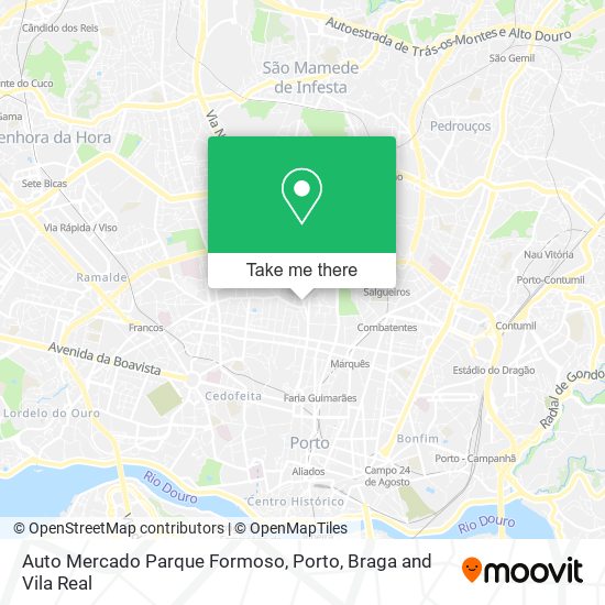 Auto Mercado Parque Formoso mapa