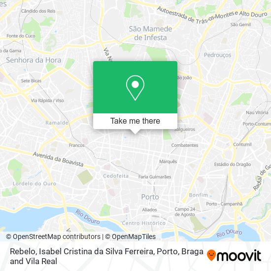 Rebelo, Isabel Cristina da Silva Ferreira map