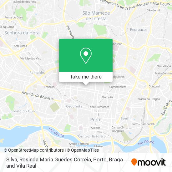 Silva, Rosinda Maria Guedes Correia map