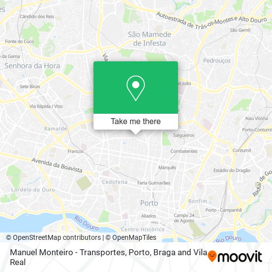 Manuel Monteiro - Transportes mapa