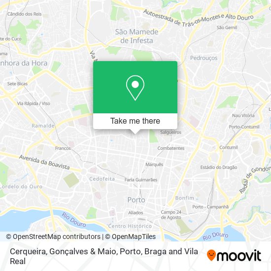 Cerqueira, Gonçalves & Maio mapa