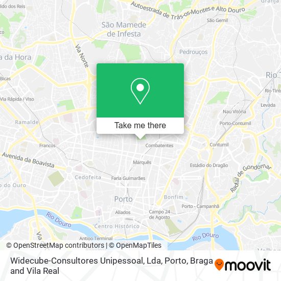 Widecube-Consultores Unipessoal, Lda map