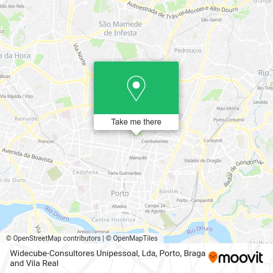 Widecube-Consultores Unipessoal, Lda map