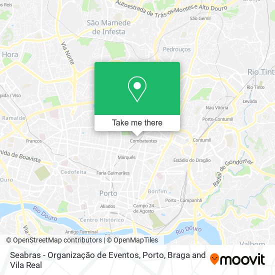 Seabras - Organização de Eventos mapa