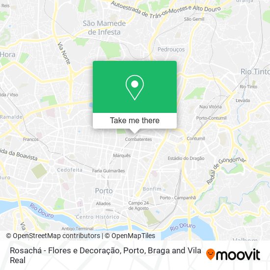 Rosachá - Flores e Decoração mapa