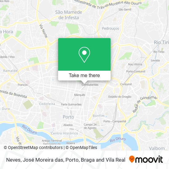 Neves, José Moreira das map