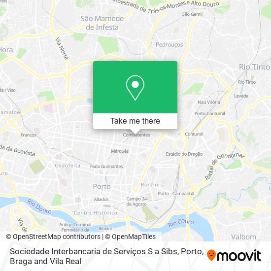 Sociedade Interbancaria de Serviços S a Sibs map