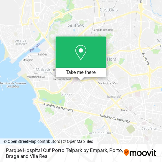 Parque Hospital Cuf Porto Telpark by Empark map