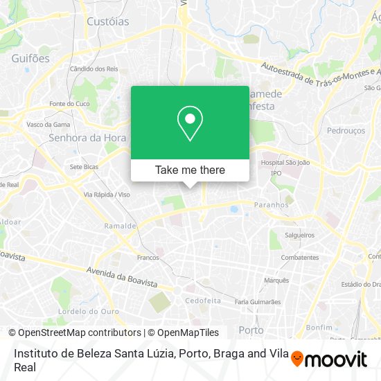 Instituto de Beleza Santa Lúzia mapa