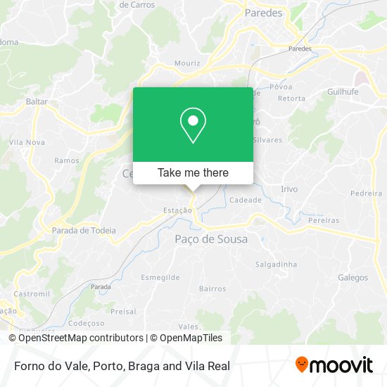 Forno do Vale mapa