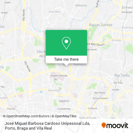 José Miguel Barbosa Cardoso Unipessoal Lda mapa