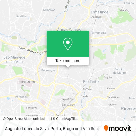 Augusto Lopes da Silva map