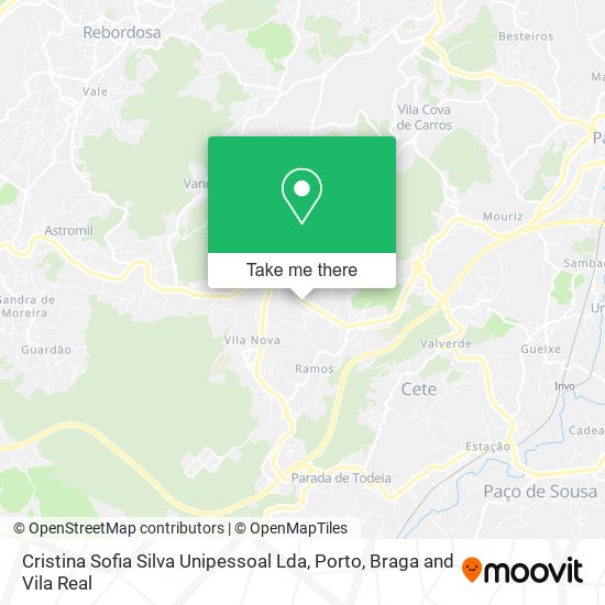 Cristina Sofia Silva Unipessoal Lda mapa