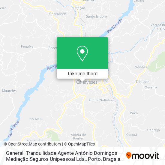 Generali Tranquilidade Agente António Domingos Mediação Seguros Unipessoal Lda. map