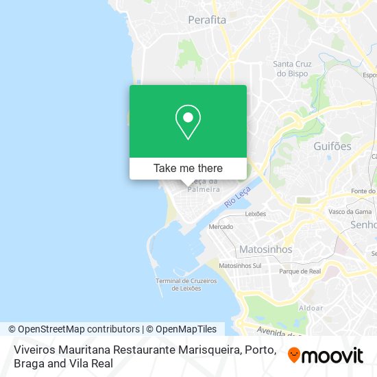 Viveiros Mauritana Restaurante Marisqueira mapa