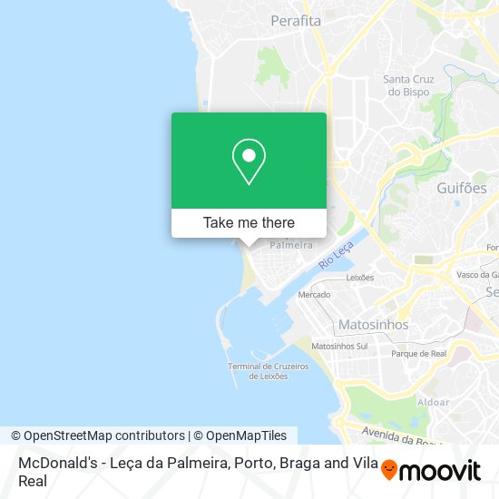 McDonald's - Leça da Palmeira mapa