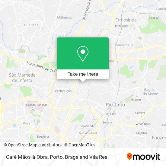Café Mãos-à-Obra map