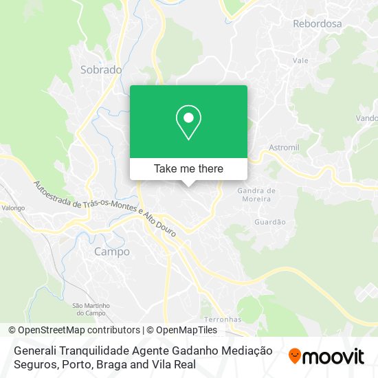 Generali Tranquilidade Agente Gadanho Mediação Seguros map