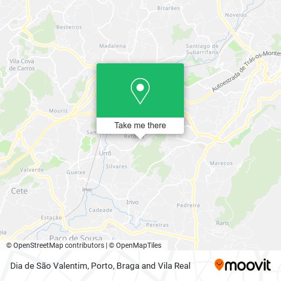 Dia de São Valentim map