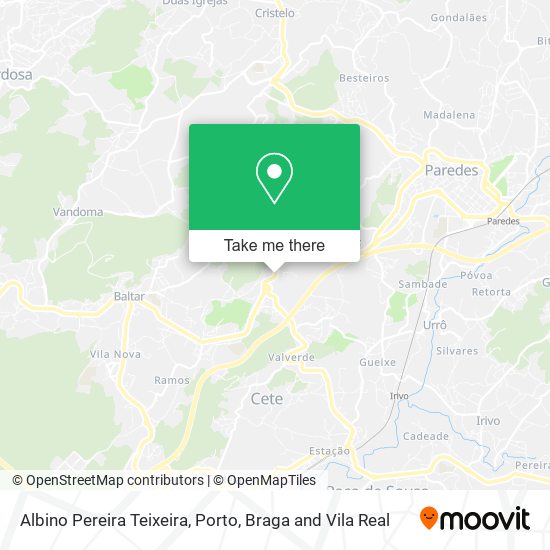 Albino Pereira Teixeira mapa