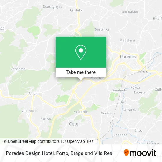 Paredes Design Hotel map