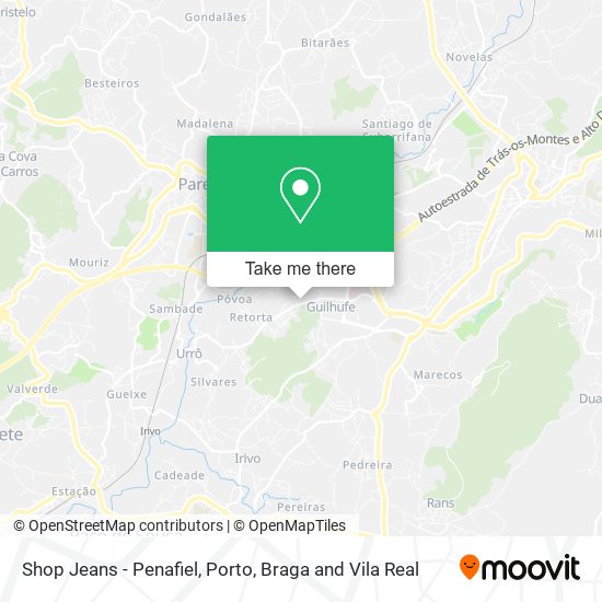 Shop Jeans - Penafiel map