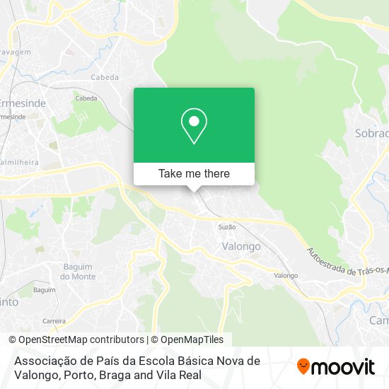 Associação de País da Escola Básica Nova de Valongo map