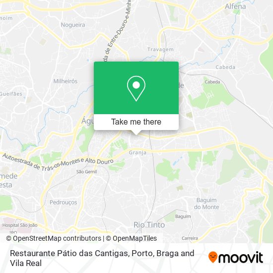Restaurante Pátio das Cantigas mapa
